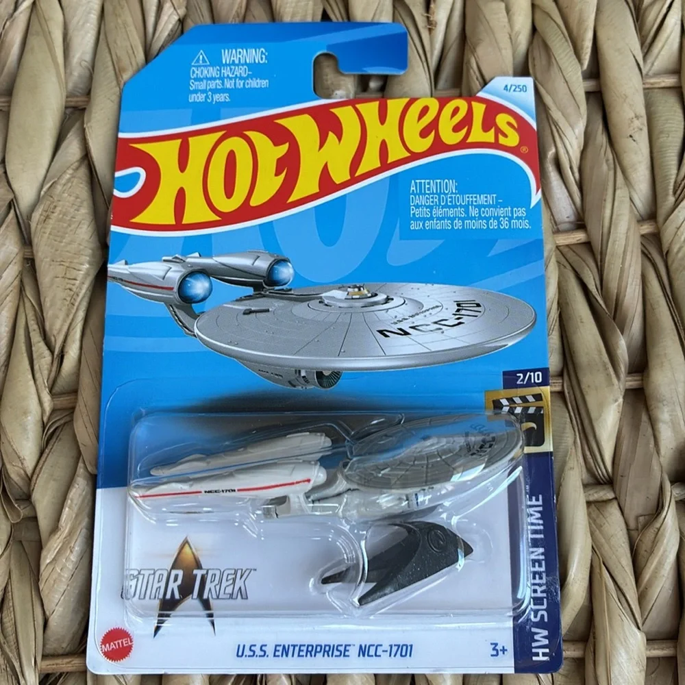Star Trek USS Enterprise Hot Wheels Mattel Startrek Space Ship Hotwheels 🆕 2024
